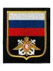 Нашивка (шеврон вышитый) на рукав ВМФ н/о по приказу 300 (черная ткань)