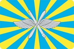 Наклейка «ВВС РФ» 8x12см №761