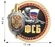 Наклейка "ФСБ России" (14x15 см) №364