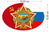 Наклейка на машину Воину-интернационалисту (15x10 см) №742*