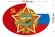 Наклейка на машину Воину-интернационалисту (15x10 см) №742*