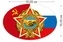 Наклейка на машину Воину-интернационалисту (15x10 см) №742*