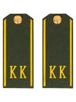 Погоны кадетские КК, сукно (12 см) с фурнитурой цвет олива