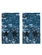 Фальш-погоны камуфляж синяя цифра чёрные звёзды 9x5 см звание Подполковник