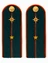 Погоны МЧС на куртку 14х5см ПЛАСТИК (в сборе) укомплектованные с фурнитурой звание Мл. лейтенант