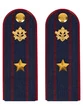Погоны ФСИН на куртку ПЛАСТИК, звание Майор 14х5,5см
