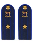 Погоны Юстиции на куртку ПЛАСТИК, звание Майор 14х5,5см