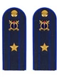 Погоны Юстиции на куртку ПЛАСТИК, звание Майор 14х5,5см