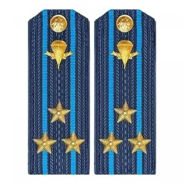 Погоны МО ВДВ синие ПОЛКОВНИК в сборе Пластиковые