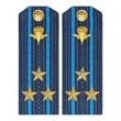 Погоны МО ВДВ синие ПОЛКОВНИК в сборе Пластиковые