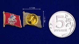 Значок "Флаг Москвы" №100