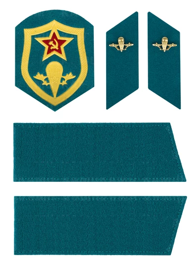 Комплект ко Дню ВДВ (Погоны Скос) СССР петлицы БЕЗ окантовки