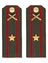 Погоны МО РВиА зеленые звание Майор Картон