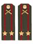 Погоны МО РВиА зеленые звание Подполковник ПЛАСТИК