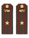 Погоны МО Танковые войска зеленые звание Майор Картон