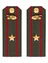 Погоны МО Танковые войска зеленые звание Майор Картон