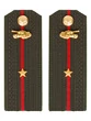 Погоны МО Танковые войска зеленые звание Младший Лейтенант ПЛАСТИК