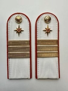 Погоны МЧС белые на рубашку Сержант Картон