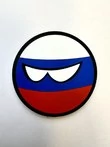 Шеврон Триколор в очках круглый 5 см