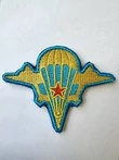Нашивка шеврон ВДВ СССР на липучке цвет голубой