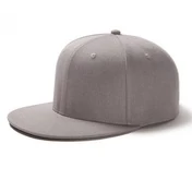 Бейсболка летняя с прямым козырьком Snapback цвет серый