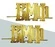Буквы ВМФ на погоны цвет золотой 2 шт.