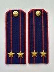 Погоны Следственный комитет темно-синие КАРТОН Звание Подполковник 14х5см