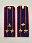 Погоны Следственный комитет темно-синие КАРТОН Звание Полковник 14х5см