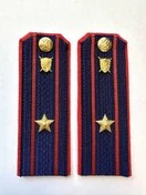Погоны Следственный комитет на куртку КАРТОН Звание Майор 14х5см