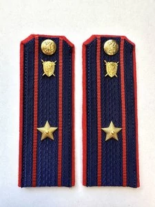 Погоны Следственный комитет на куртку КАРТОН Звание Майор 14х5см
