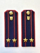 Погоны Следственный комитет на куртку КАРТОН Звание Подполковник 14х5см