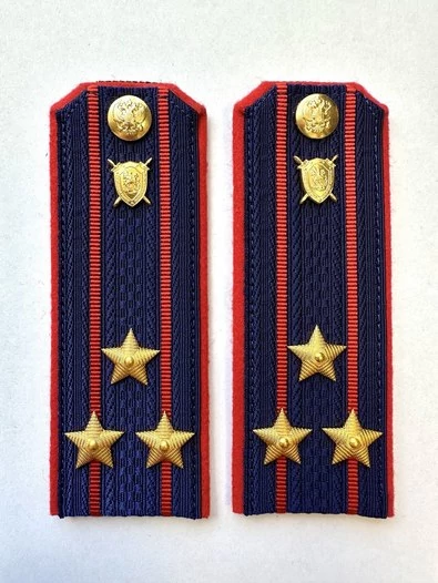 Погоны Следственный комитет на куртку КАРТОН Звание Полковник 14х5см