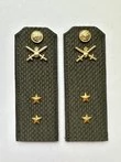 Погоны МО Сухопутные войска зеленые звание Прапорщик Пластик