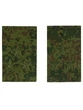 Фальш погоны камуфлированные цифра зеленая звание Полковник 8х5 см на БУШЛАТ
