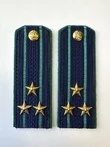 Погоны Прокуратуры на Китель темно-синие КАРТОН Звание Полковник