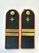 Погоны МЧС 14х5см ПЛАСТИК с фурнитурой звание Младший Сержант