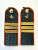 Погоны МЧС 14х5см ПЛАСТИК с фурнитурой звание Сержант