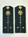 Погоны Пограничной службы ПС ФСБ в сборе на куртку Капитан ПЛАСТИК