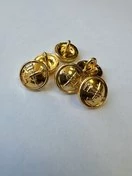 Пуговицы РЖД малые золотистые 6 шт.