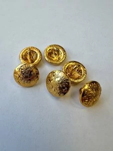 Пуговицы Царские малые с орлом золотистые 6 шт.
