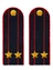 Погоны Полиция в сборе на китель темно-синие Подполковник картон 12см Пришивные