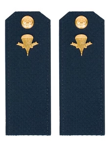 Погоны ВДВ с фурнитурой синие рядовой КАРТОН