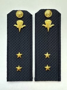 Погоны ВДВ с фурнитурой синие Прапорщик КАРТОН