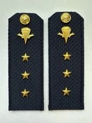 Погоны ВДВ с фурнитурой синие Старший Прапорщик КАРТОН