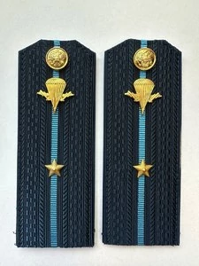 Погоны ВДВ с фурнитурой синие Младший Лейтенант КАРТОН