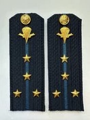 Погоны ВДВ с фурнитурой синие Капитан КАРТОН