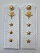 Погоны ВДВ с фурнитурой белые Старший Прапорщик КАРТОН