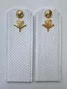 Погоны ВДВ с фурнитурой белые Рядовой КАРТОН