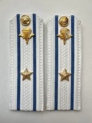 Погоны ВДВ с фурнитурой белые Майор КАРТОН