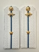 Погоны ВКС ВВС с фурнитурой белые Младший Лейтенант КАРТОН